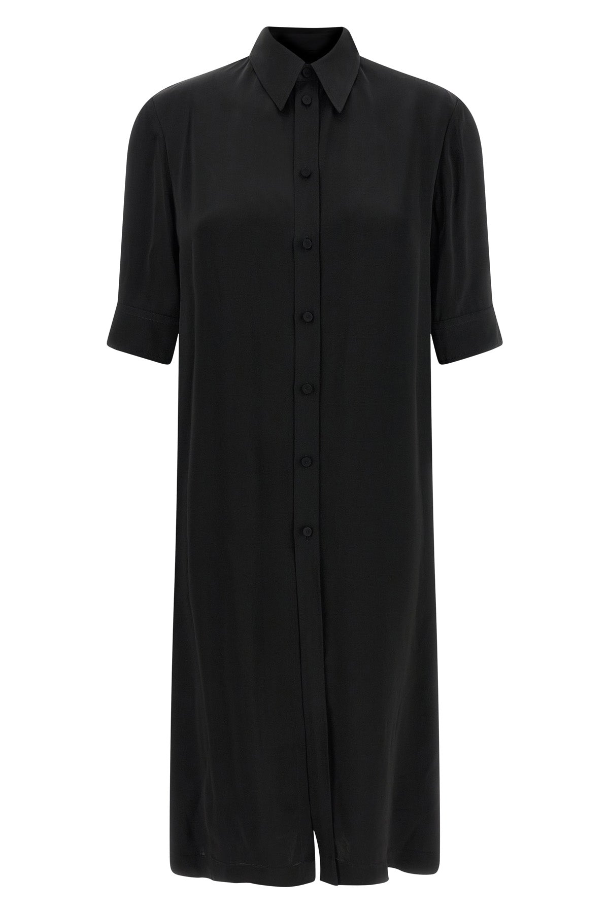 long shirt in fluid viscose