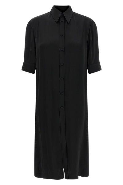 long shirt in fluid viscose