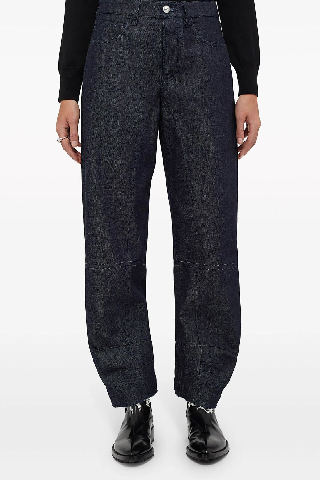 JIL SANDER 32 high-waisted cotton denim jeans