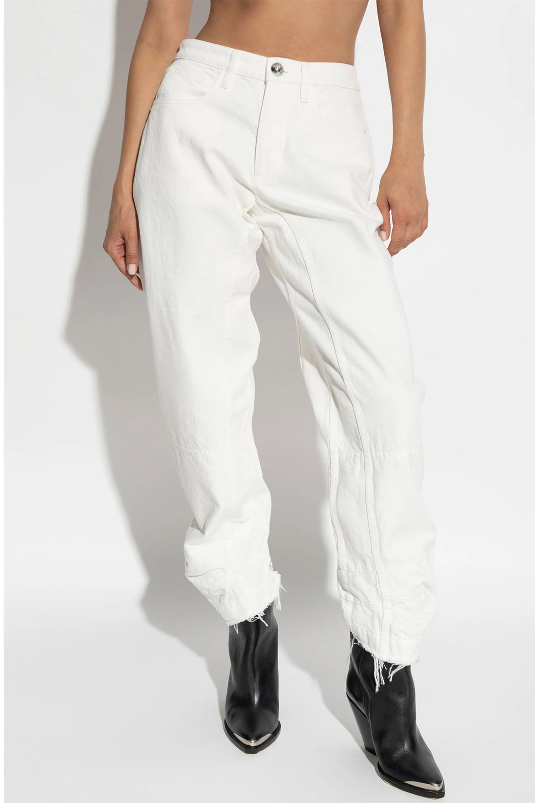 JIL SANDER 32 high-waisted cotton denim jeans
