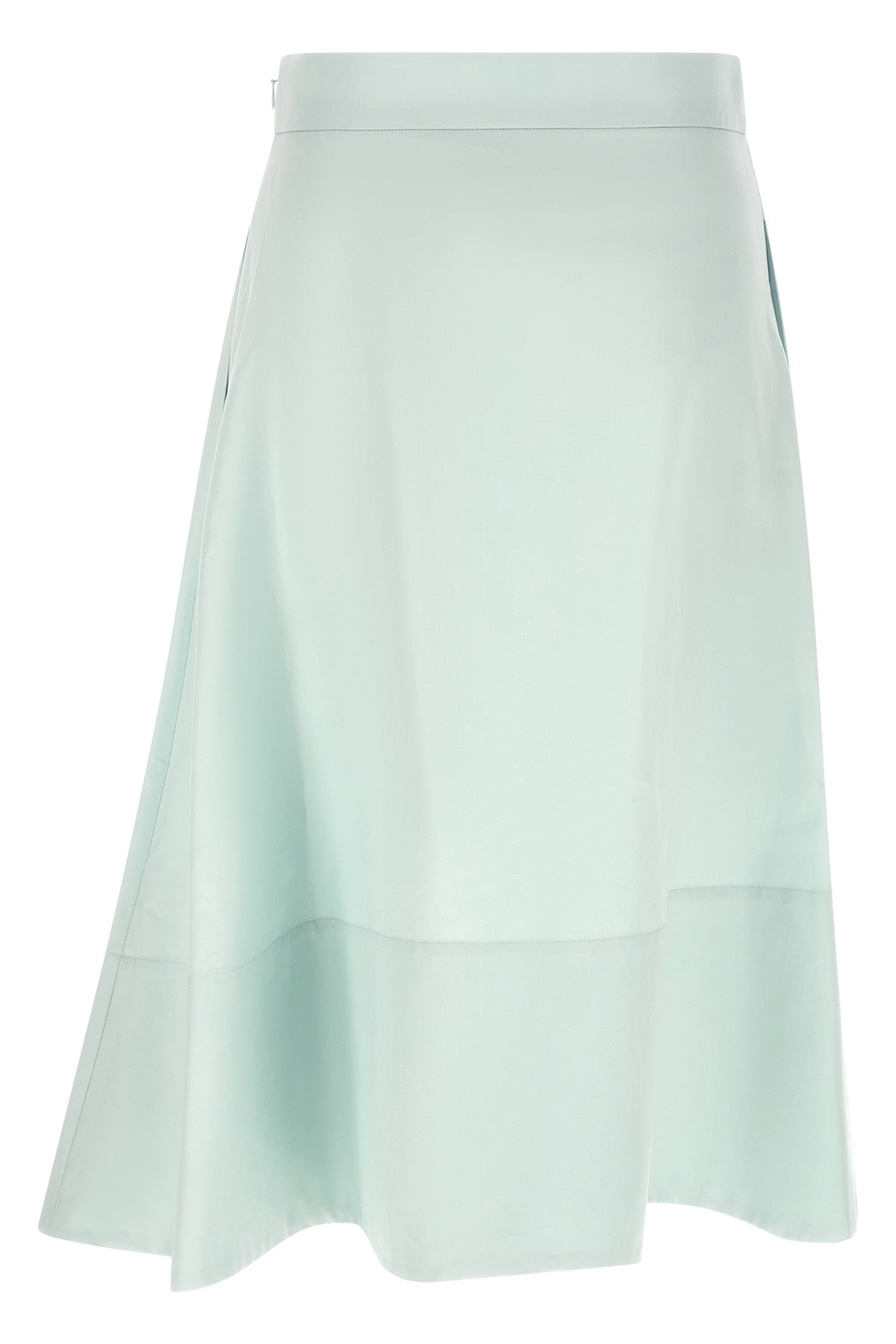 double cotton midi skirt
