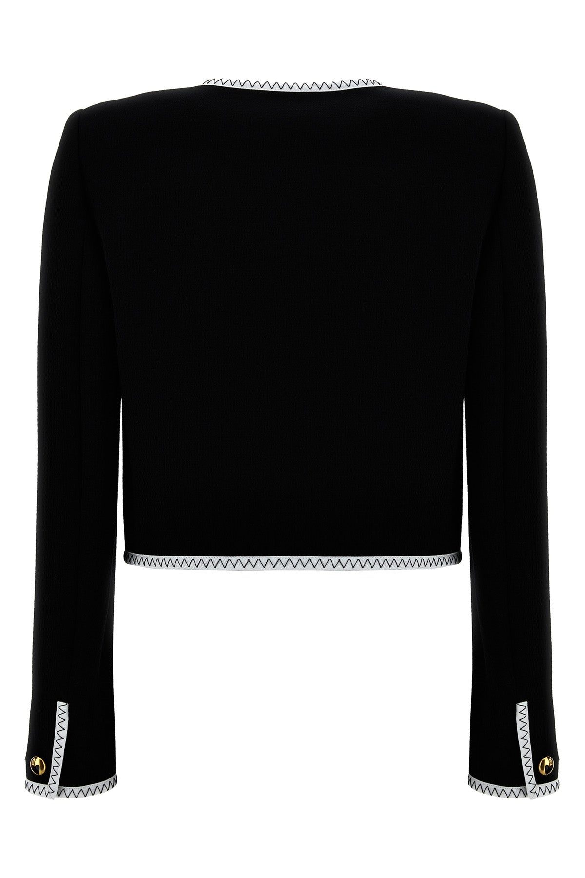 short jacket in crepe viscose blend