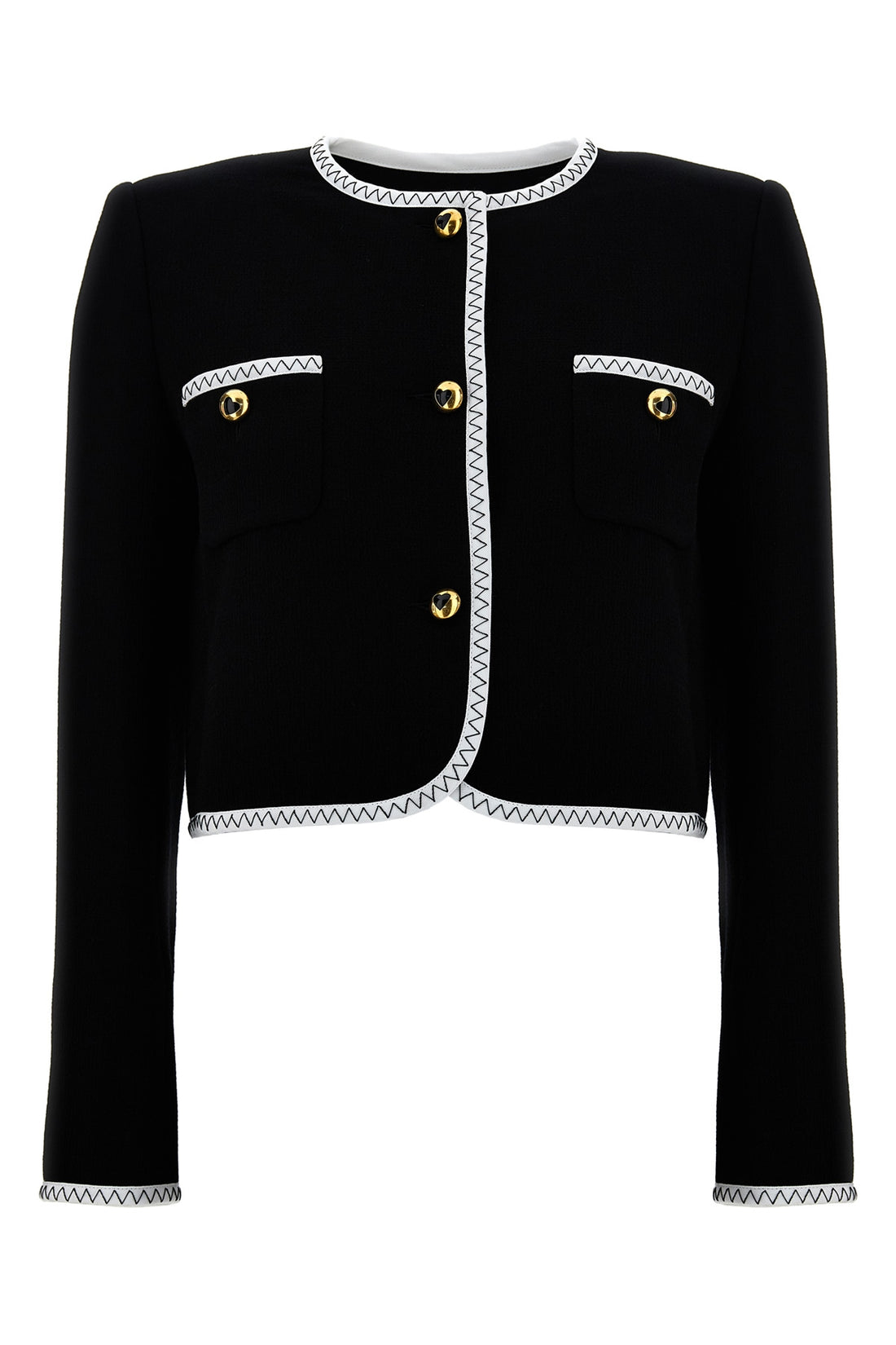 MOSCHINO 44 short jacket in crepe viscose blend