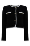 short jacket in crepe viscose blend