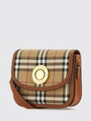 elisabeth vintage check cotton mini bag with equestrian knight logo