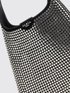 studded leather hobo bag with flat handle