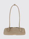 le teckel nubuck shoulder bag with double handle