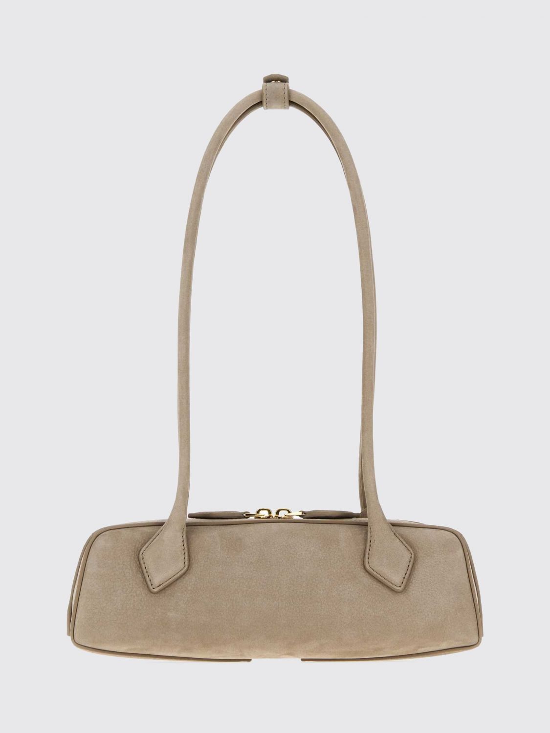 le teckel nubuck shoulder bag with double handle