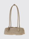 le teckel nubuck shoulder bag with double handle