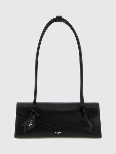 le teckel sheepskin leather shoulder bag with flap closure