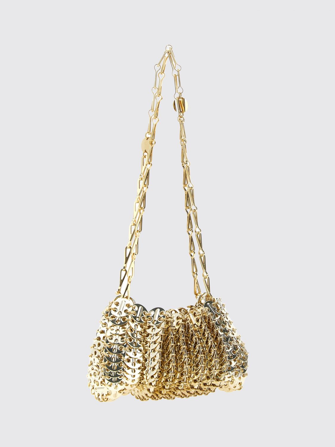 1969 gold-colour metal mesh mini shoulder bag