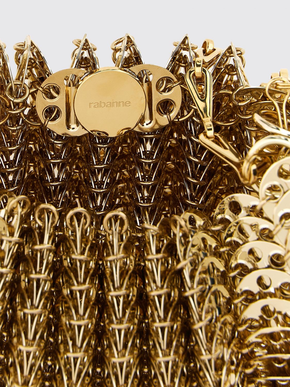 1969 gold-colour metal mesh mini shoulder bag