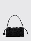 baguette® soft fur shoulder bag with metallic ff logo