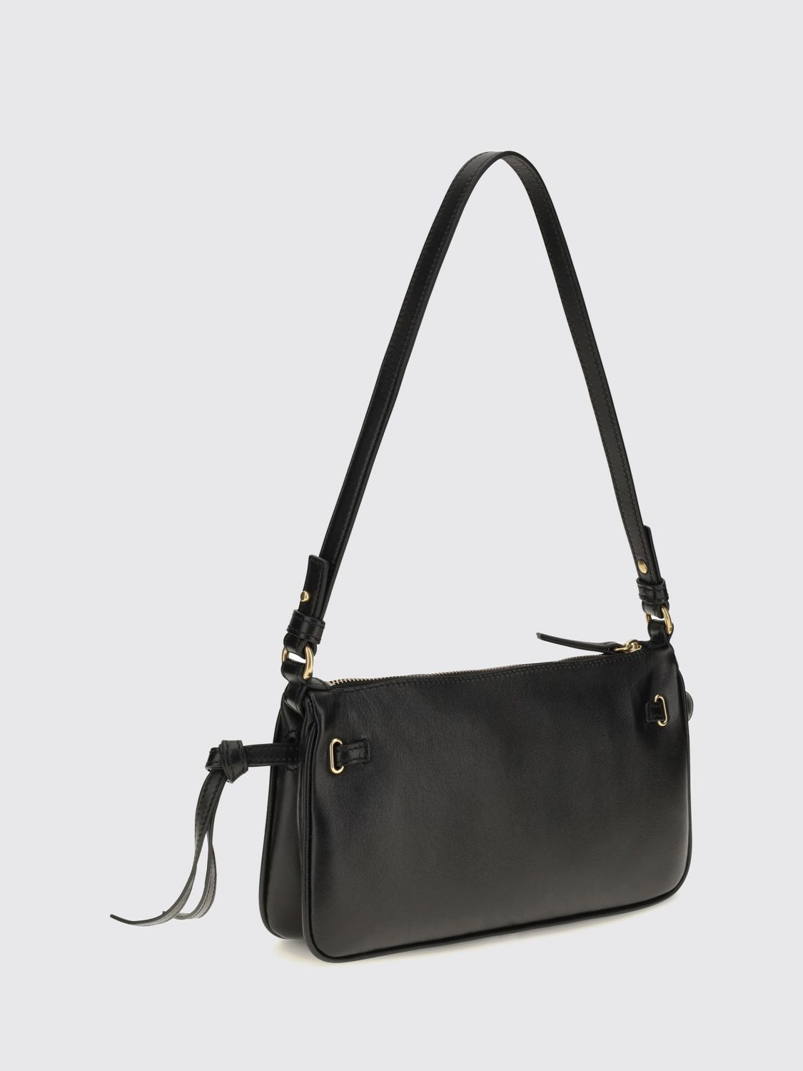 chloé paddington shoulder bag in smooth calfskin leather with padlock
