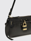 chloé paddington shoulder bag in smooth calfskin leather with padlock