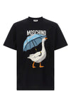 moschinos goose t-shirt features a classic silhouette enriched