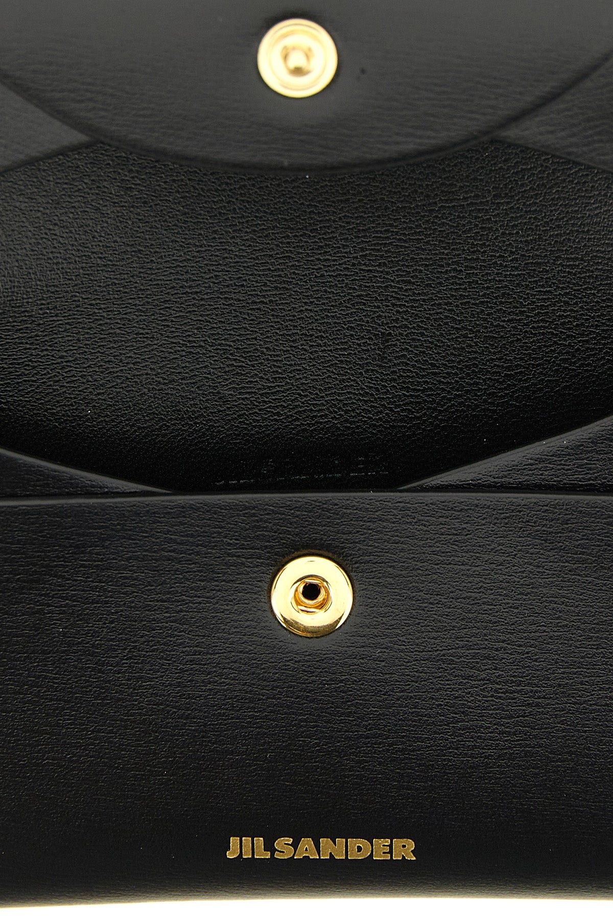 the jil sander folded coin purse in fine smooth calf leather embodies the puri