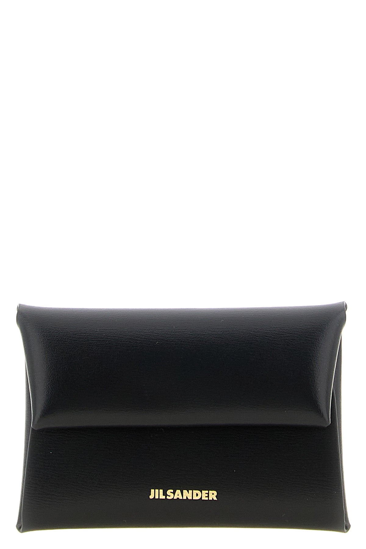 the jil sander folded coin purse in fine smooth calf leather embodies the puri