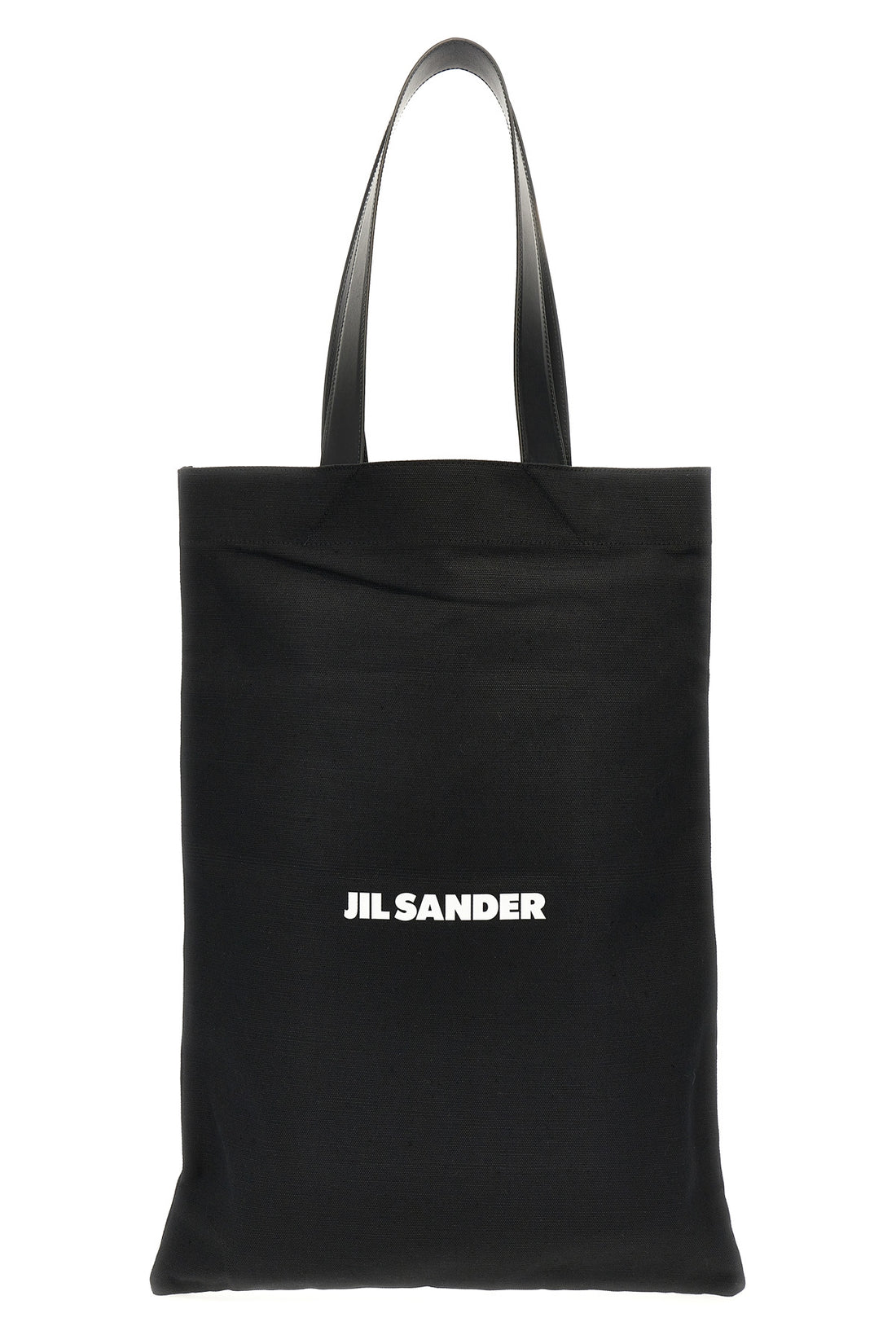 JIL SANDER OS flat shopper large canvas shopping bag