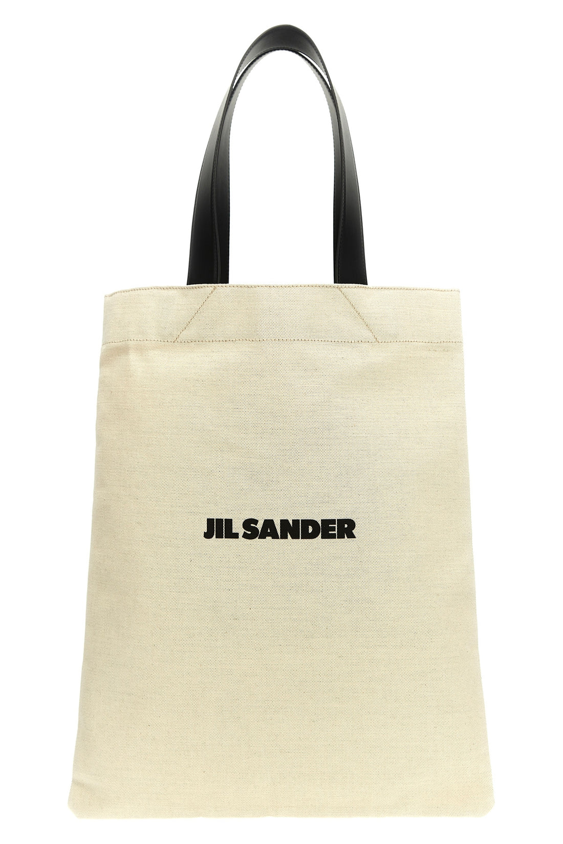 JIL SANDER OS flat shopper canvas shopping bag