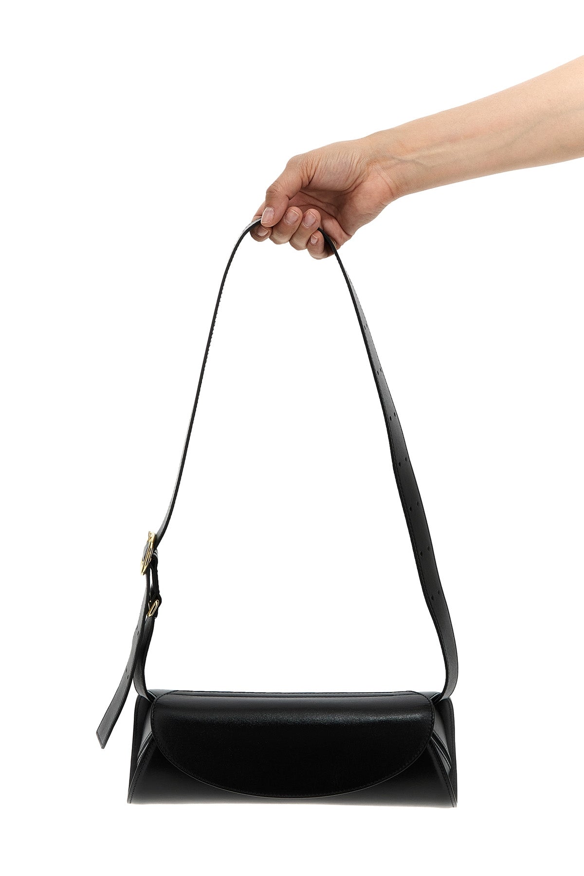 cannolo small shoulder bag in leather