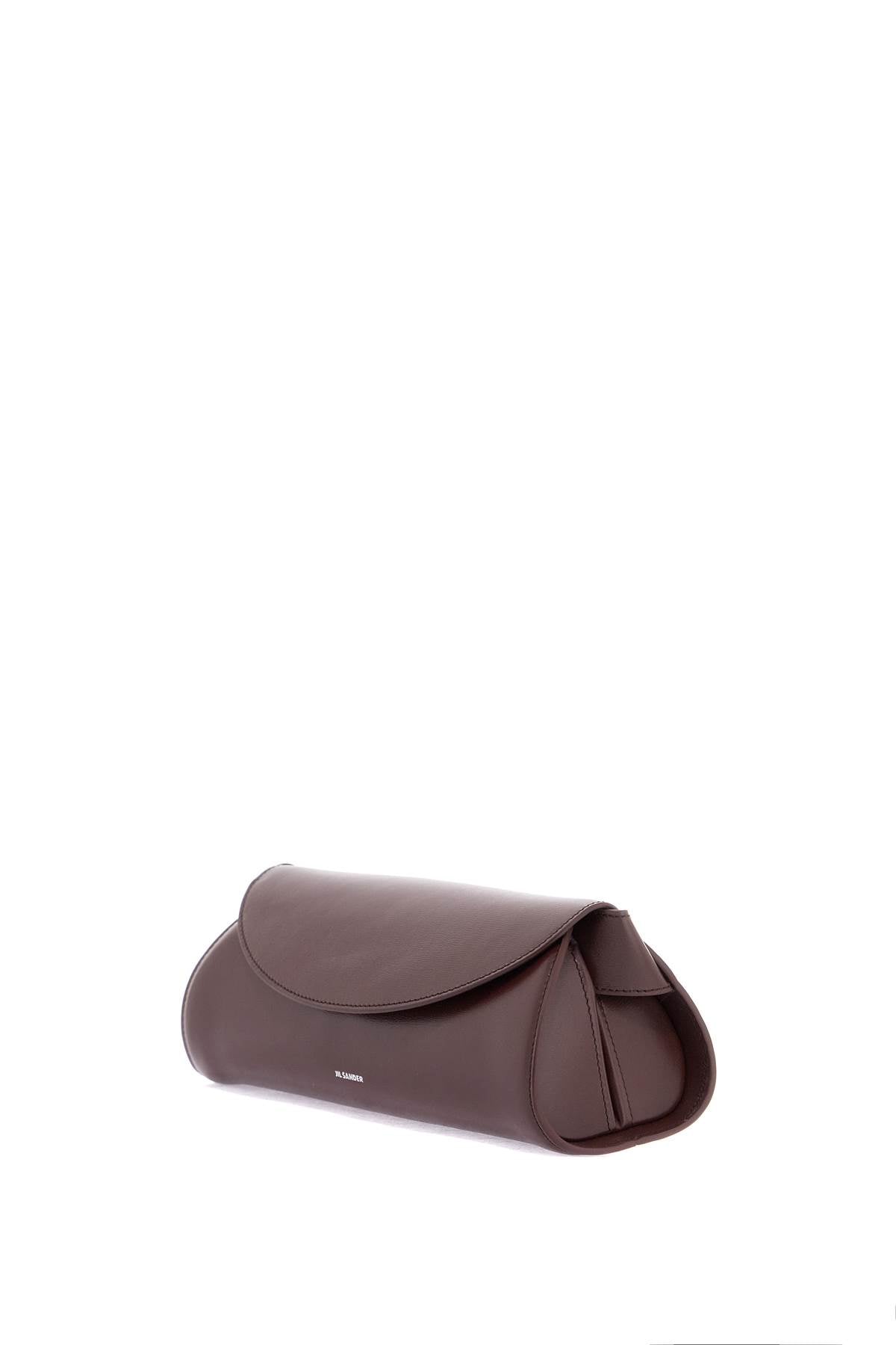 cannolo sm bag in dark brown calf leather