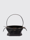 whisker smooth calfskin shoulder bag with flat handle