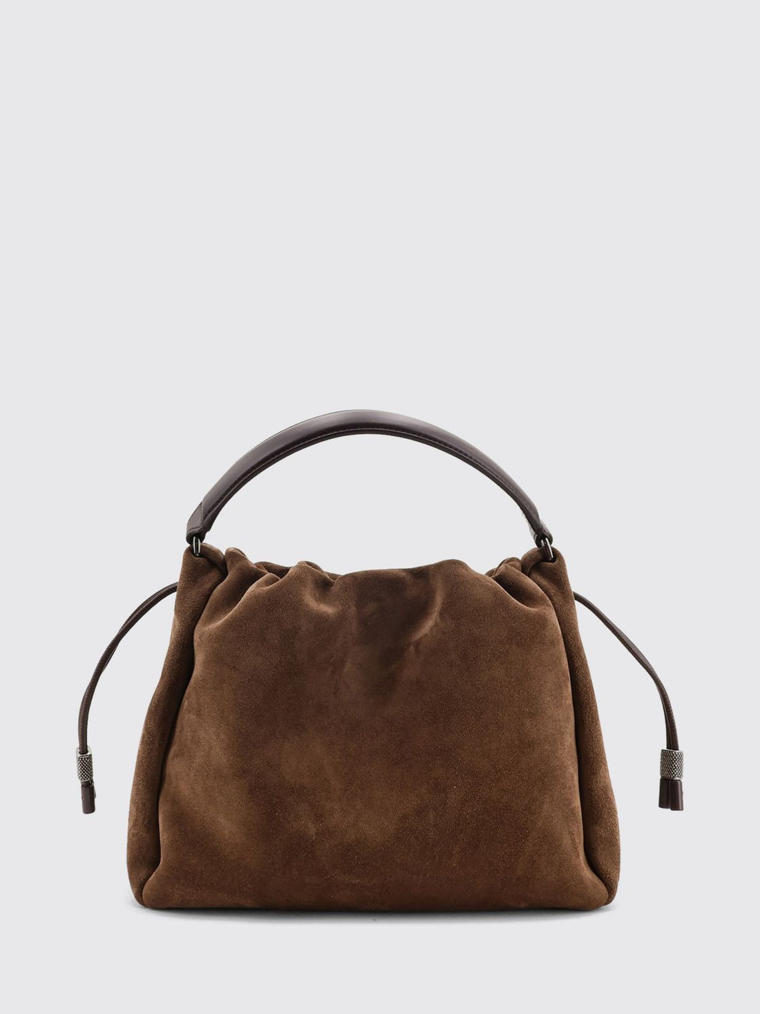 BRUNELLO CUCINELLI OS mellow suede bucket bag with monili detail