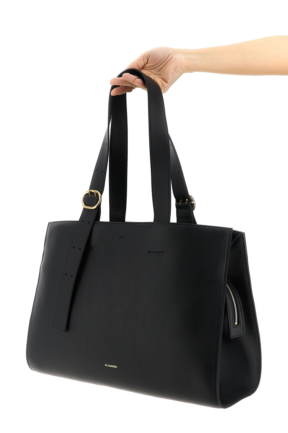 leather shopping bag