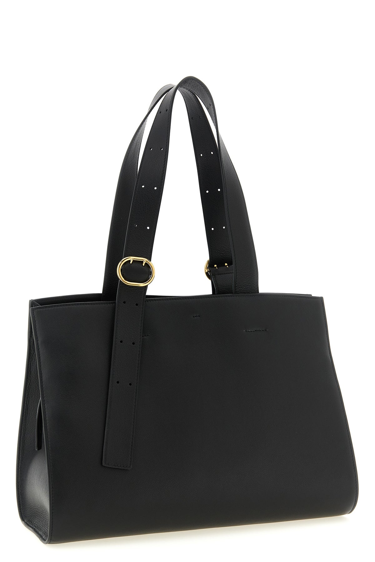 leather shopping bag