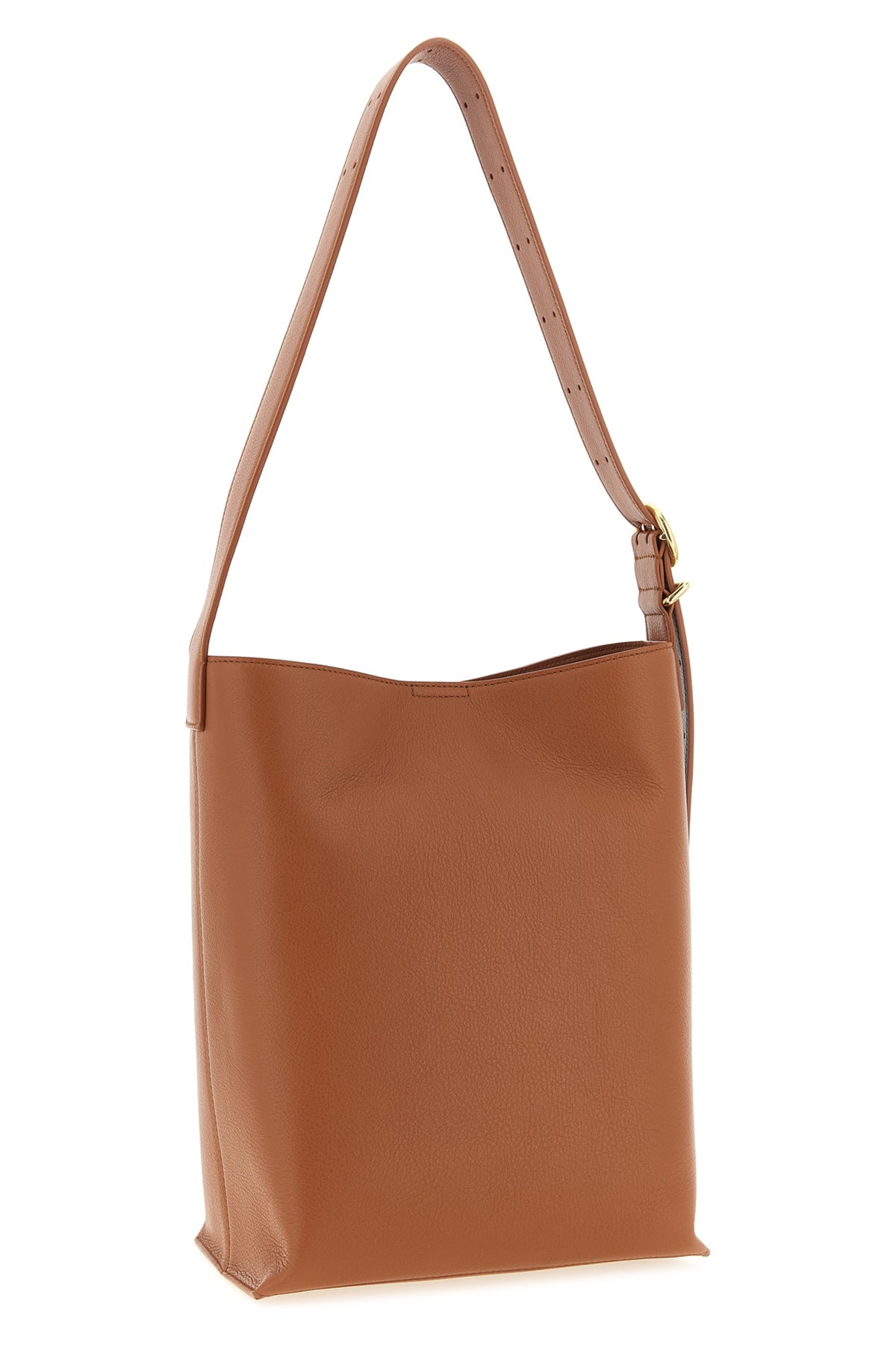 cannolo tote shoulder bag in grainy leather