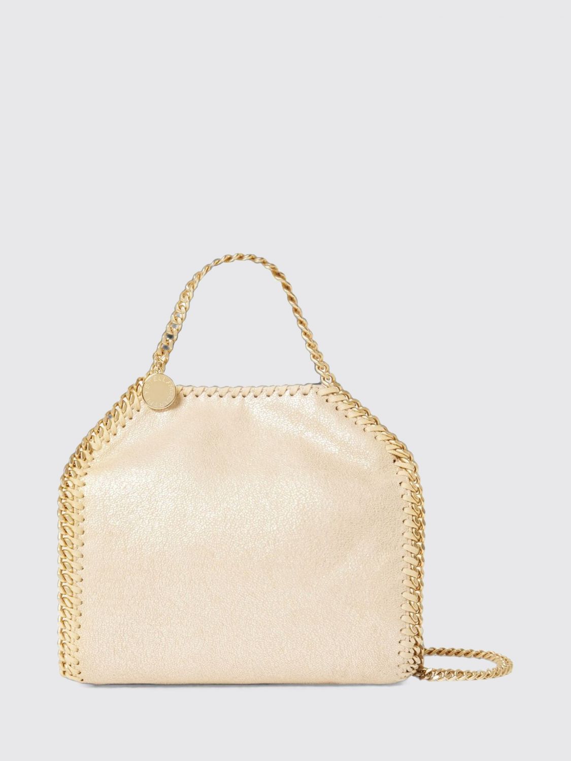 falabella small handbag in eco alter mat with chain