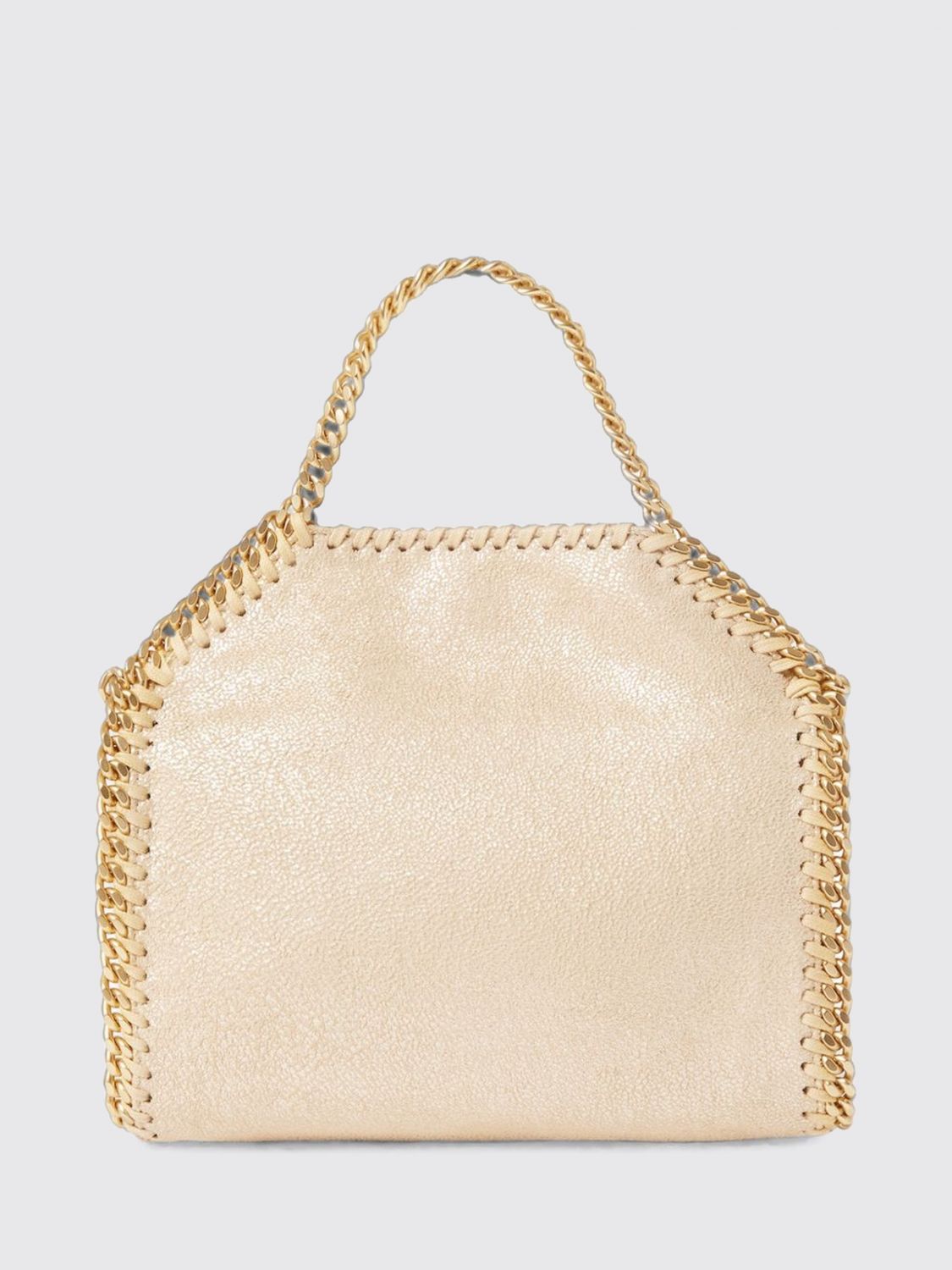 falabella small handbag in eco alter mat with chain