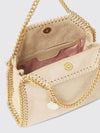 falabella small handbag in eco alter mat with chain