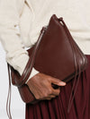 gig smooth leather shoulder bag with removable handle