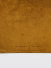crossbody bag in suede calfskin with embossed logo