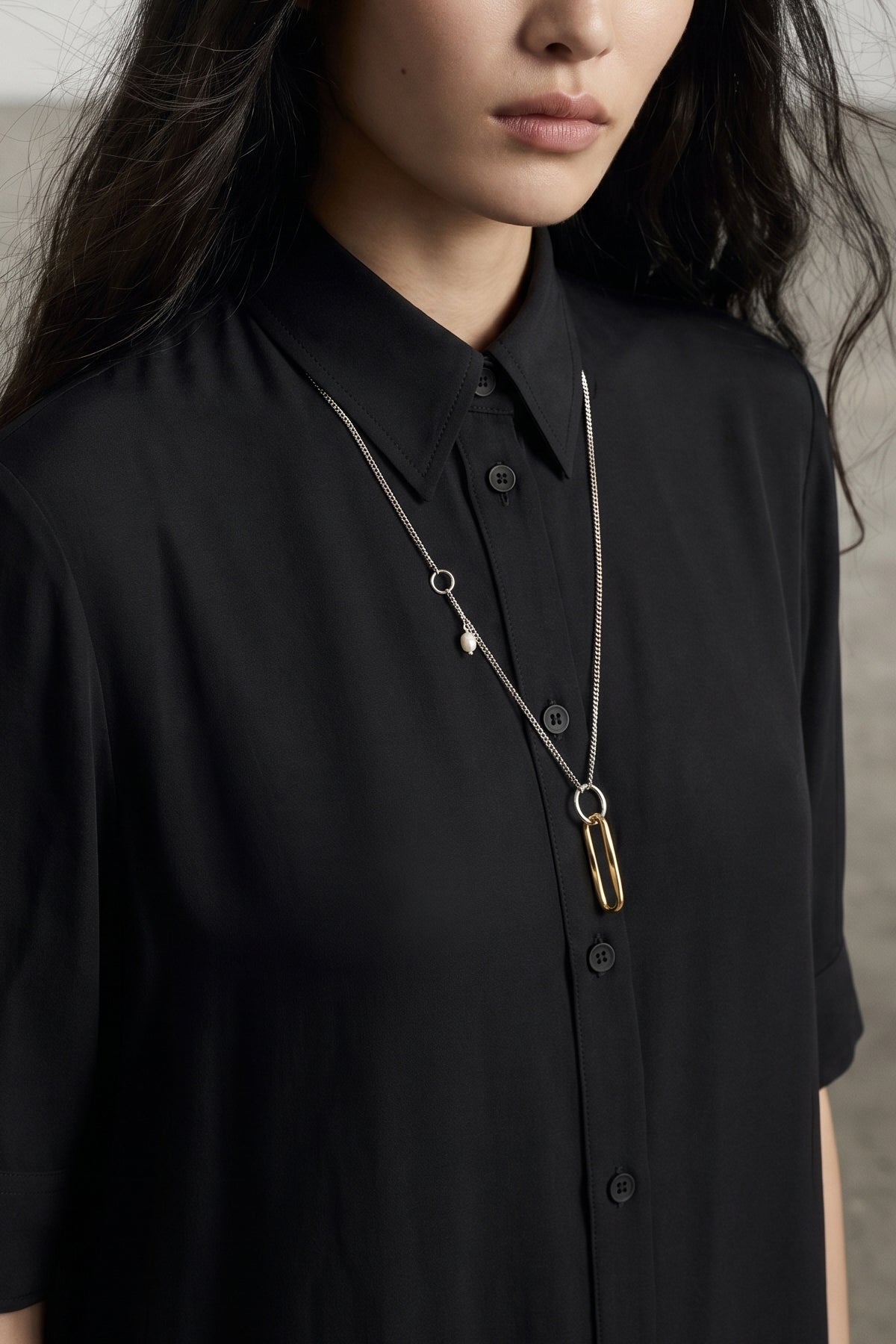 601 chain necklace in handmade brass