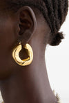 2104 hoop earrings in handmade copper