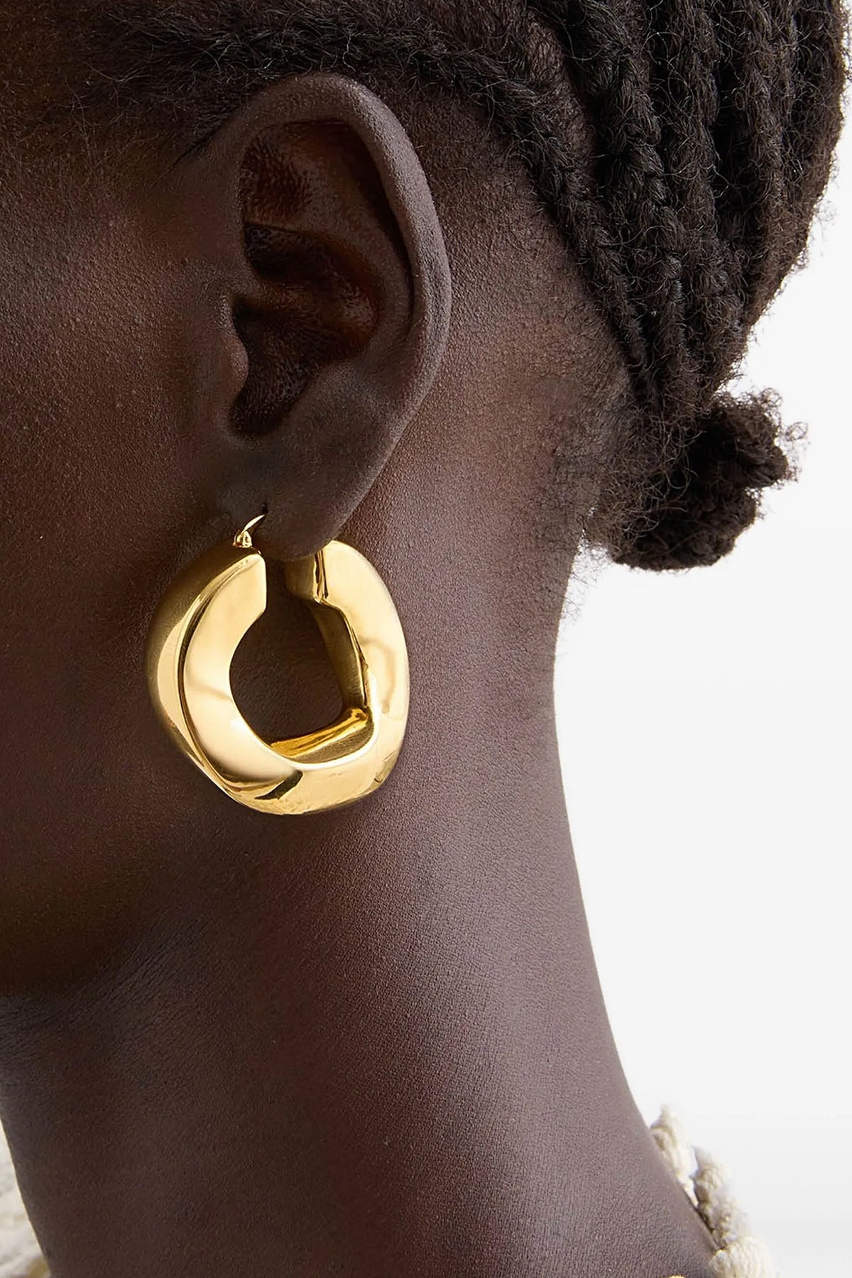 2104 hoop earrings in handmade copper
