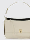 cara smooth calfskin shoulder bag with adjustable handle