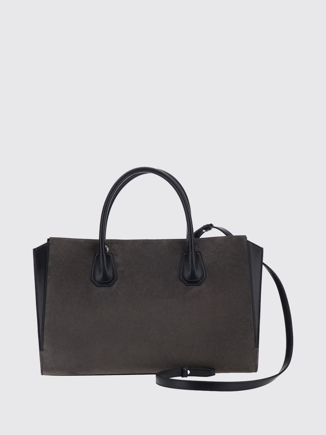 GIVENCHY OS medium antigona suede calfskin tote bag with shoulder strap