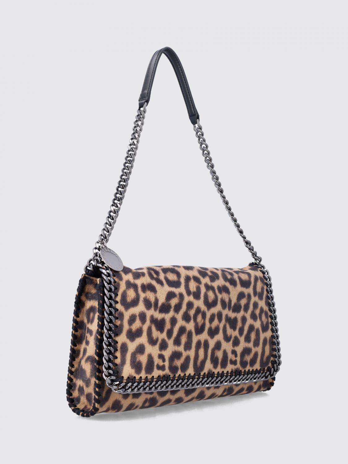 falabella shoulder bag in animal print eco alter mat