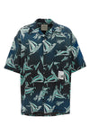 vintage-effect cotton blend shirt