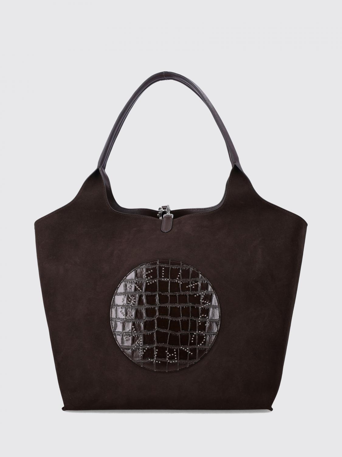 croc-effect eco alter mat handbag
