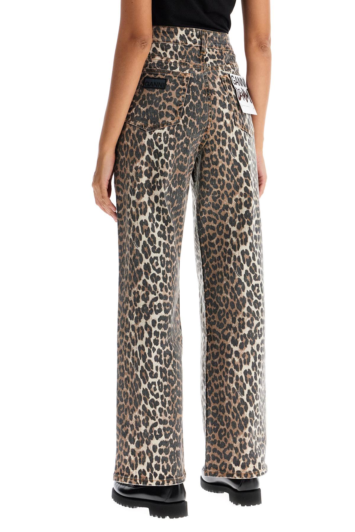 leopard print izey jeans