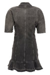 tint edge dress in stretch cotton denim