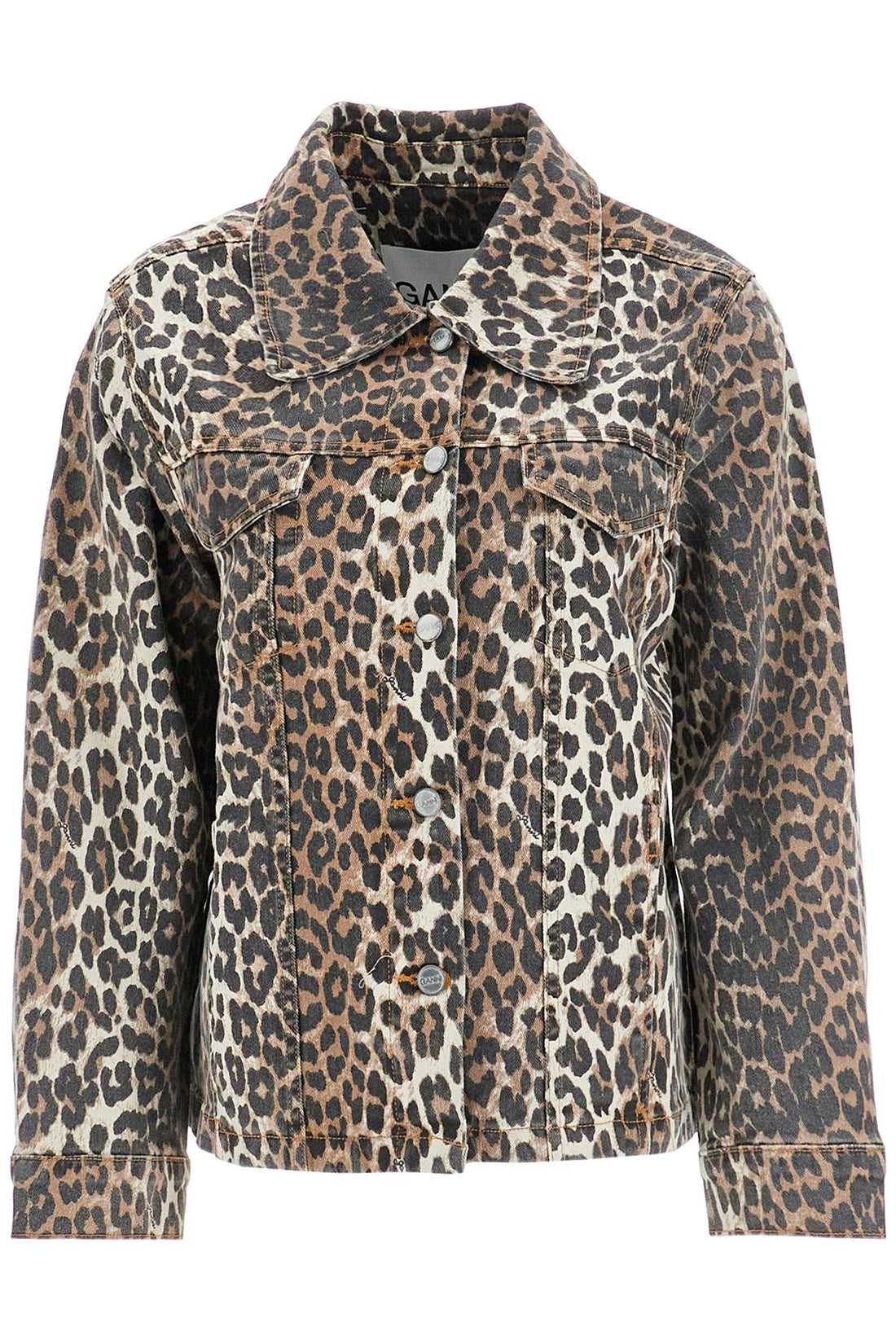 &quot;leopard print denim jacket&quot;