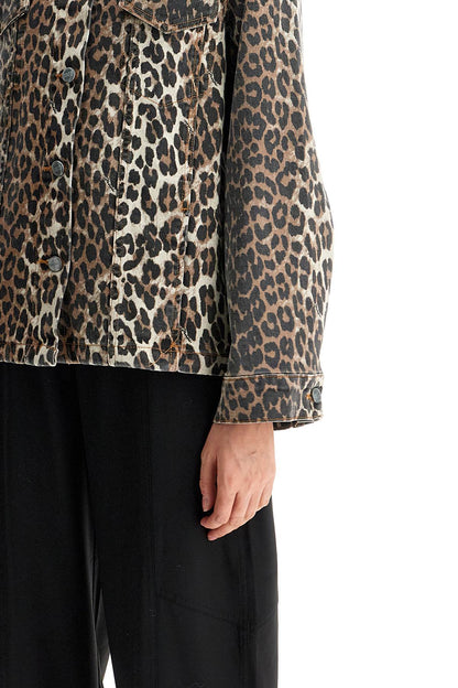 &quot;leopard print denim jacket&quot;