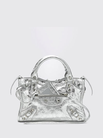 mini le city studded arena lambskin handbag