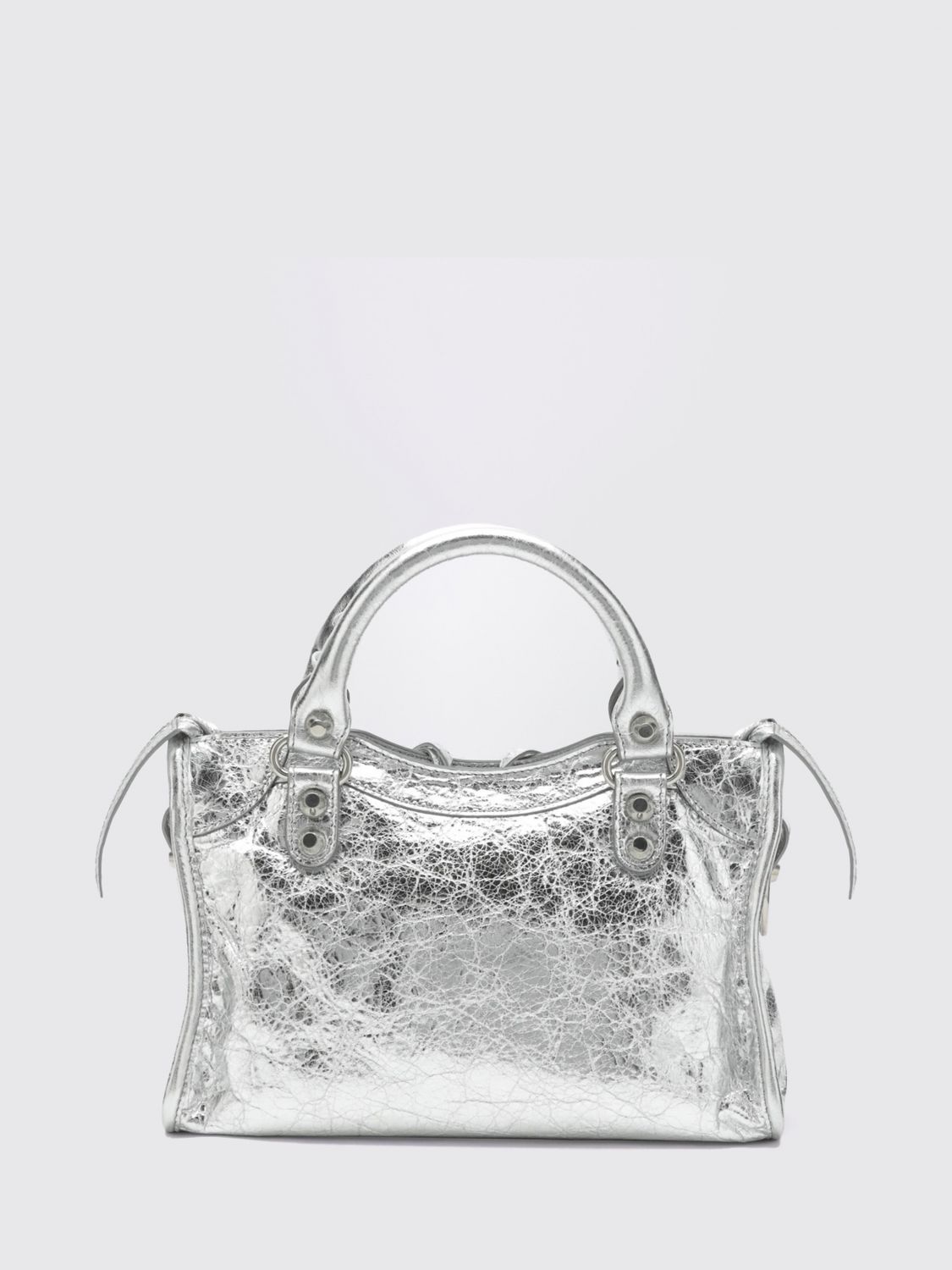 mini le city studded arena lambskin handbag